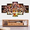 Alabama Crimson Tide College – 5 Panel Canvas Prints Wall Art Home Decor Frame Set 5 Framed 5 Pcs Alabama Crimson Tide College Canvas Art Wall Art Picture Home D cor 3