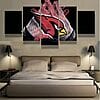 Arizona Cardinals Gloves – 5 Panel Canvas Prints Wall Art Home Decor Frame Set 4 Framed 5 Pcs Arizona Cardinals Gloves Canvas Prints Painting Wall Art Home Decor