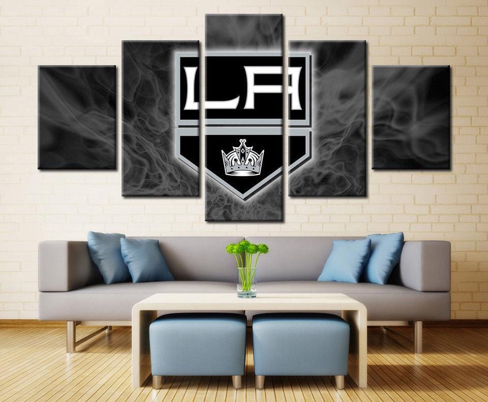 Los Angeles Kings Ice – 5 Panel Canvas Prints Wall Art Home Decor Frame Set 1 Los Angeles Kings Ice – 5 Panel Canvas Prints Wall Art Home Decor Frame Set