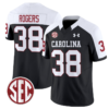 George Rogers Jersey #38 South Carolina Gamecocks Football 1980 Throwback Vapor Limited SEC Patch Black Alternate