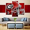 Georgia Bulldogs Helmet Football Team 5 Piece Canvas Art Wall Art Home Decor 1024x1024