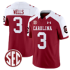 Juice Wells Jersey #3 South Carolina Gamecocks Football 1980 Throwback Vapor Limited Garnet Alternate