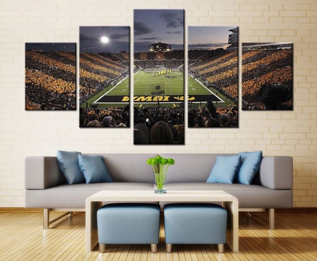 Iowa Hawkeyes Stadium Football – 5 Panel Canvas Prints Wall Art Home Decor Frame Set 1 Iowa Hawkeyes Stadium Football – 5 Panel Canvas Prints Wall Art Home Decor Frame Set