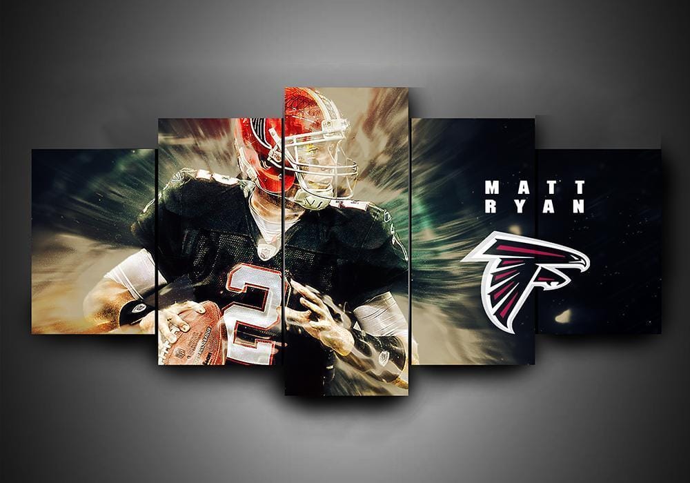 Atlanta Falcons Matt Ryan – 5 Panel Canvas Prints Wall Art Home Decor Frame Set 1 Atlanta Falcons Matt Ryan – 5 Panel Canvas Prints Wall Art Home Decor Frame Set