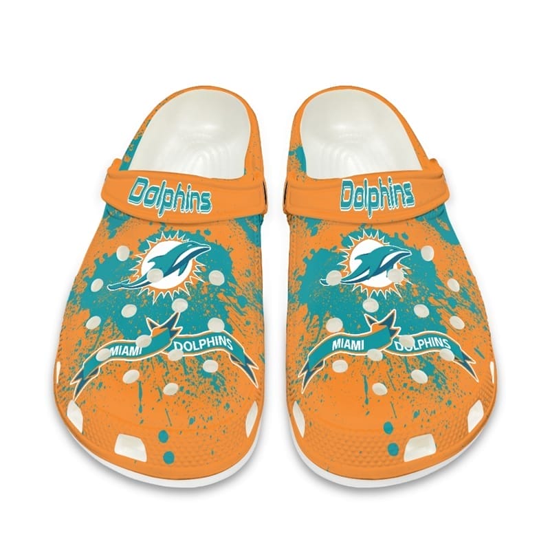 Miami Dolphin Crocs V3 Unisex Clogs Clog Shoes 8 Miami Dolphin Crocs V3 Unisex Clogs Clog Shoes