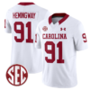 Tonka Hemingway Jersey #91 South Carolina Gamecocks Football 1980 Throwback Vapor Limited SEC Patch White