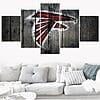 Atlanta Falcons Logo 1 Football – 5 Panel Canvas Prints Wall Art Home Decor Frame Set 5 atlanta falcons logo 1 nfl football canvas wall art nfl 5259264163929