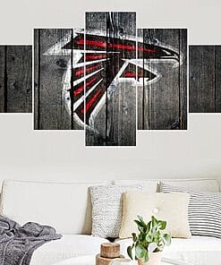 Atlanta Falcons Logo 1 Football – 5 Panel Canvas Prints Wall Art Home Decor Frame Set 8 atlanta falcons logo 1 nfl football canvas wall art nfl 5259264196697