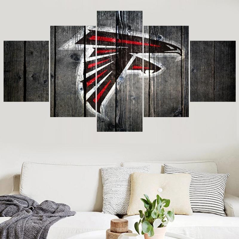 Atlanta Falcons Logo 1 Football – 5 Panel Canvas Prints Wall Art Home Decor Frame Set 4 Atlanta Falcons Logo 1 Football – 5 Panel Canvas Prints Wall Art Home Decor Frame Set - Image 4