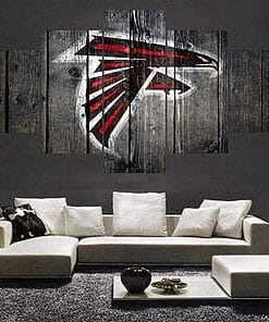 Atlanta Falcons Logo 1 Football – 5 Panel Canvas Prints Wall Art Home Decor Frame Set 7 atlanta falcons logo 1 nfl football canvas wall art nfl 5259264229465