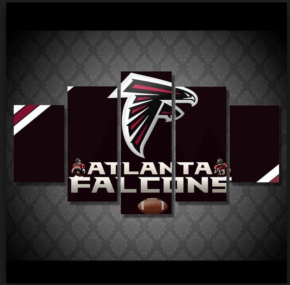 Atlanta Falcons Logo Football – 5 Panel Canvas Prints Wall Art Home Decor Frame Set 1 Atlanta Falcons Logo Football – 5 Panel Canvas Prints Wall Art Home Decor Frame Set