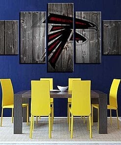 Atlanta Falcons Football – 5 Panel Canvas Prints Wall Art Home Decor Frame Set 5 atlanta falcons nfl canvas wall art ads 5062378291289