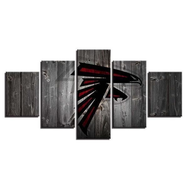 Atlanta Falcons Football – 5 Panel Canvas Prints Wall Art Home Decor Frame Set 3 Atlanta Falcons Football – 5 Panel Canvas Prints Wall Art Home Decor Frame Set - Image 3