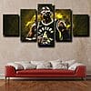 custom 5 piece canvas wall art prints Pacers Oladipo decor picture 1220 1 600x