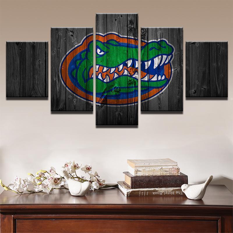Florida Gators College Football – 5 Panel Canvas Prints Wall Art Home Decor Frame Set 2 Florida Gators College Football – 5 Panel Canvas Prints Wall Art Home Decor Frame Set - Image 2
