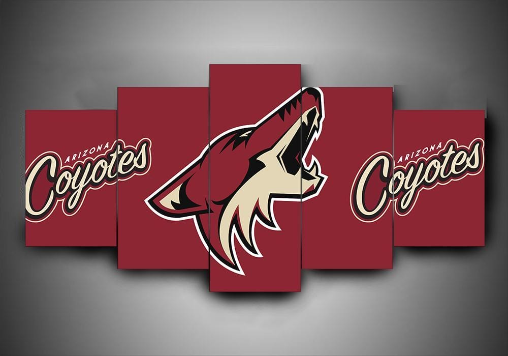 Arizona Coyotes Team 2 – 5 Panel Canvas Prints Wall Art Home Decor Frame Set 1 Arizona Coyotes Team 2 – 5 Panel Canvas Prints Wall Art Home Decor Frame Set