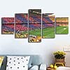 Football Competition Soccer Stadium – 5 Panel Canvas Prints Wall Art Home Decor Frame Set 9 mainimage2Canvas Paintings Modular Home Decor 5 Pieces Football competition Soccer Stadium Poster Pictures Living Room Wall
