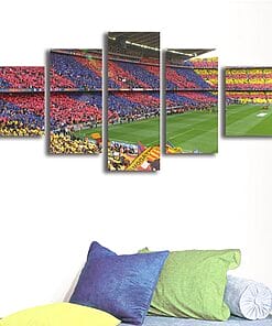 Alternative view of Football Competition Soccer Stadium – 5 Panel Canvas Prints Wall Art Home Decor Frame Set