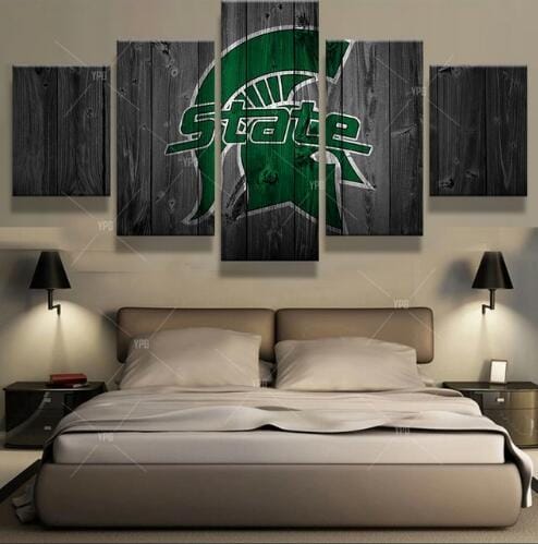 Michigan State Spartans Team Sport – 5 Panel Canvas Prints Wall Art Home Decor Frame Set 1 Michigan State Spartans Team Sport – 5 Panel Canvas Prints Wall Art Home Decor Frame Set