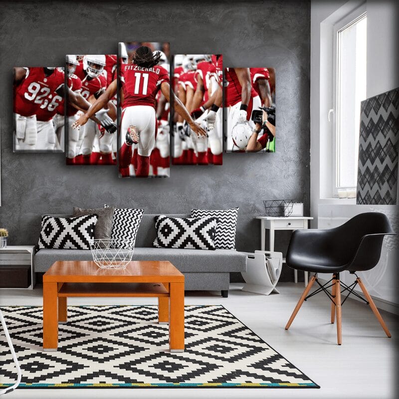 Arizona Cardinals Larry Fitzgerald – 5 Panel Canvas Prints Wall Art Home Decor Frame Set 3 Arizona Cardinals Larry Fitzgerald – 5 Panel Canvas Prints Wall Art Home Decor Frame Set - Image 3