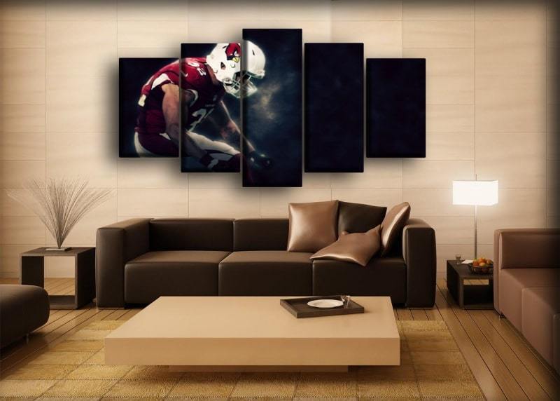 Arizona Cardinals My Team – 5 Panel Canvas Prints Wall Art Home Decor Frame Set 2 Arizona Cardinals My Team – 5 Panel Canvas Prints Wall Art Home Decor Frame Set - Image 2