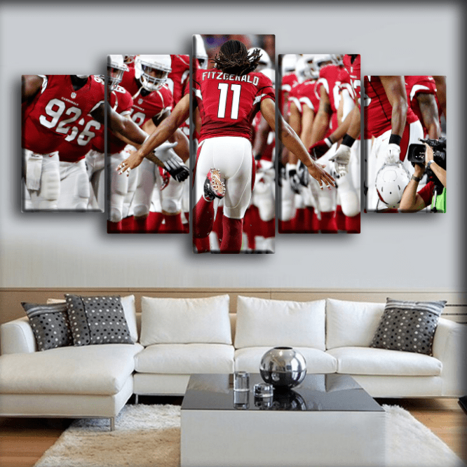 Arizona Cardinals Larry Fitzgerald – 5 Panel Canvas Prints Wall Art Home Decor Frame Set 1 Arizona Cardinals Larry Fitzgerald – 5 Panel Canvas Prints Wall Art Home Decor Frame Set