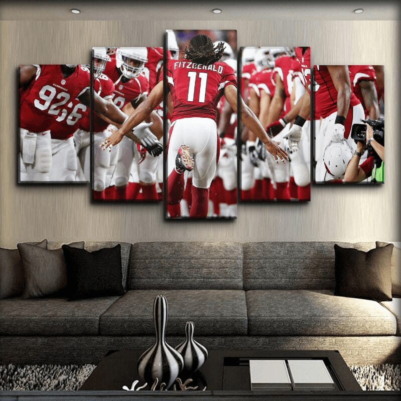 Arizona Cardinals Larry Fitzgerald – 5 Panel Canvas Prints Wall Art Home Decor Frame Set 2 Arizona Cardinals Larry Fitzgerald – 5 Panel Canvas Prints Wall Art Home Decor Frame Set - Image 2