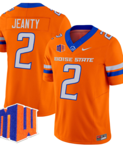 Ashton Jeanty Jersey #2 Boise State Broncos Vapor Limited College Football Stitched Orange