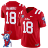 Archie Manning Jersey #18 Ole Miss Rebels Vapor Limited College Football Stitched Red