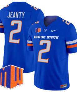 Ashton Jeanty Jersey #2 Boise State Broncos Vapor Limited College Football Stitched Royal