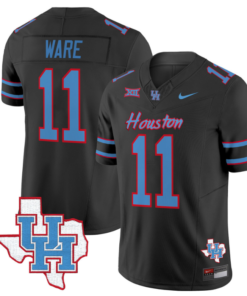 Andre Ware Jersey #11 Houston Cougars Oilers Jersey Inspired Vapor College Football Limited Stitched Black