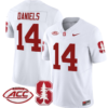 Ashton Daniels Jersey #14 Stanford Cardinal Vapor Limited College Football Stitched White 4 Ashton Daniels Jersey #14 Stanford Cardinal Vapor Limited College Football Stitched White