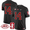 Ashton Daniels Jersey #14 Stanford Cardinal Vapor Limited College Football Stitched Black