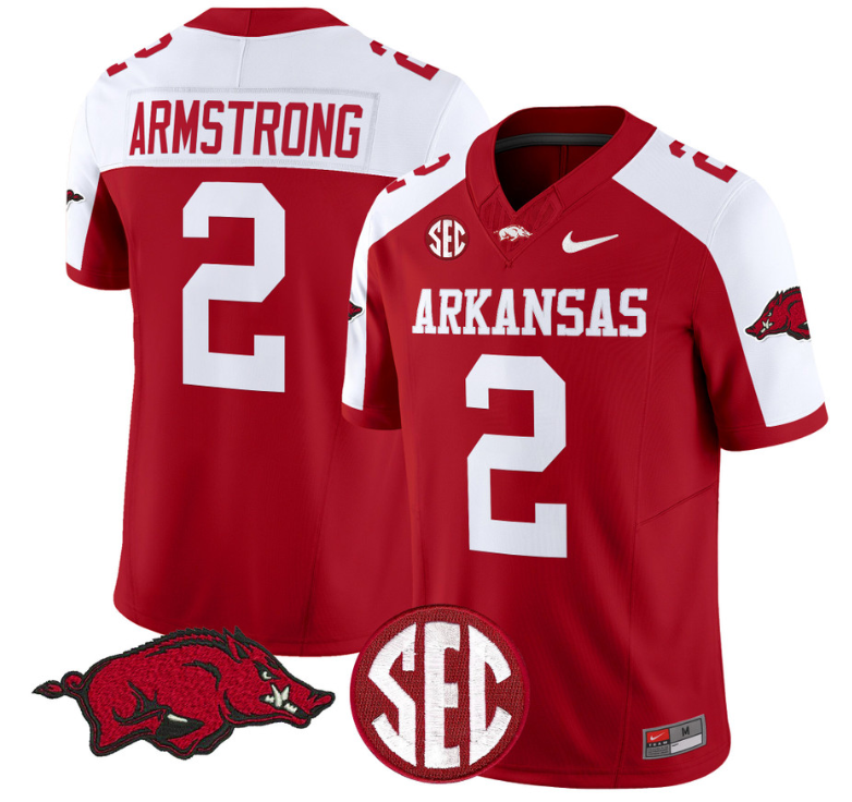 Andrew Armstrong Jersey #2 Arkansas Razorbacks Vapor Limited College Football Stitched Cardinal Alternate 8 Andrew Armstrong Jersey #2 Arkansas Razorbacks Vapor Limited College Football Stitched Cardinal Alternate