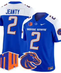 Ashton Jeanty Jersey #2 Boise State Broncos Vapor Limited College Football Stitched Royal Alternate