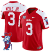 Antwane Wells Jr Jersey #3 Ole Miss Rebels Vapor Limited College Football Stitched Red Alternte