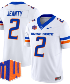 Ashton Jeanty Jersey #2 Boise State Broncos Vapor Limited College Football Stitched White