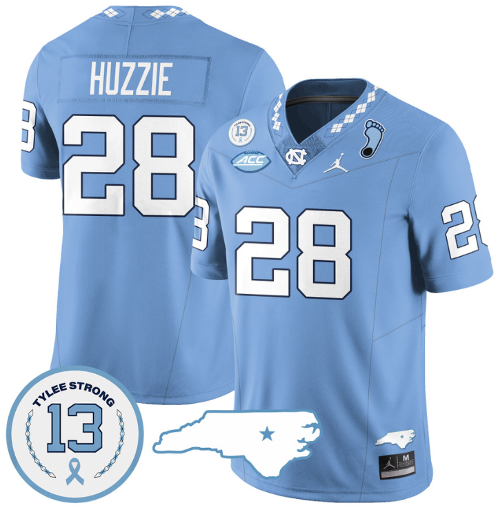 Alijah Huzzie Jersey #28 North Carolina Tar Heels Vapor College Football Stitched Blue 8 Alijah Huzzie Jersey #28 North Carolina Tar Heels Vapor College Football Stitched Blue