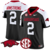 Andrew Armstrong Jersey #2 Arkansas Razorbacks Vapor Limited College Football Stitched Black Alternate
