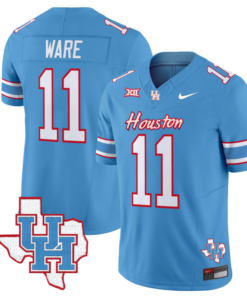 Andre Ware Jersey #11 Houston Cougars Oilers Jersey Inspired Vapor College Football Limited Stitched Blue