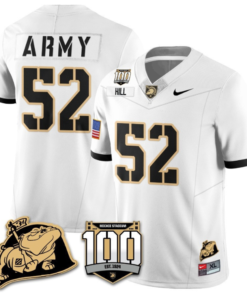 Austin Hill Jersey #52 Army Black Knights Vapor Limited College Football Stitched White