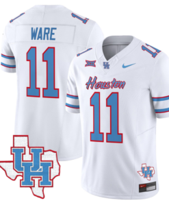 Andre Ware Jersey #11 Houston Cougars Oilers Jersey Inspired Vapor College Football Limited Stitched White