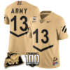 Bryson Daily Jersey #13 Army Black Knights Vapor Limited College Football Stitched Gold