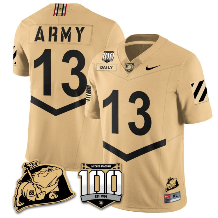 Bryson Daily Jersey #13 Army Black Knights Vapor Limited College Football Stitched Gold 8 Bryson Daily Jersey #13 Army Black Knights Vapor Limited College Football Stitched Gold