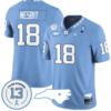 Bryson Nesbit Jersey #18 North Carolina Tar Heels Vapor College Football Stitched Blue