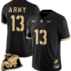 Bryson Daily Jersey #13 Army Black Knights Jersey Rocky The Bulldog Patch Vapor Limited College Football Stitched Black