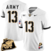 Bryson Daily Jersey #13 Army Black Knights Jersey Rocky The Bulldog Patch Vapor Limited College Football Stitched White