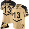 Bryson Daily Jersey #13 Army Black Knights Jersey Rocky The Bulldog Patch Vapor Limited College Football Stitched Gold Alternate