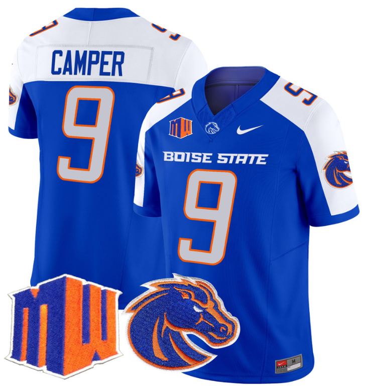 Cameron Camper Jersey #9 Boise State Broncos Vapor Limited College Football Stitched Royal Alternate 8 Cameron Camper Jersey #9 Boise State Broncos Vapor Limited College Football Stitched Royal Alternate