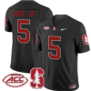 Chris Davis Jr Jersey #5 Stanford Cardinal Vapor Limited College Football Stitched Black
